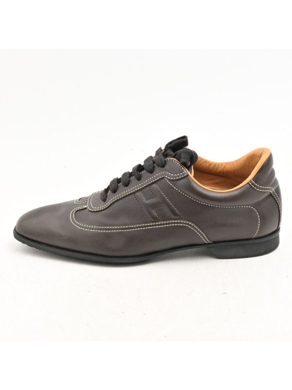 Hermes Sneakers Quick Dark Brown Leather